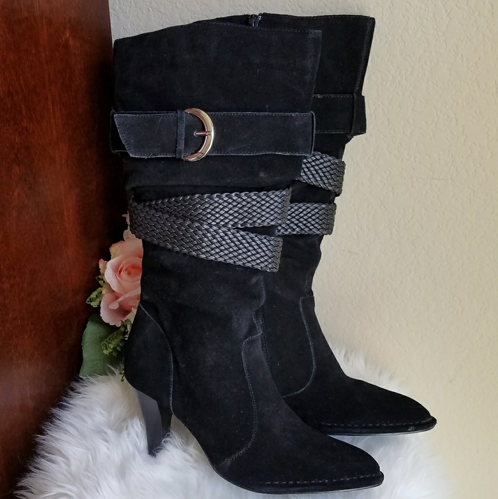 Hot in Hollywood Suede Tall Boots